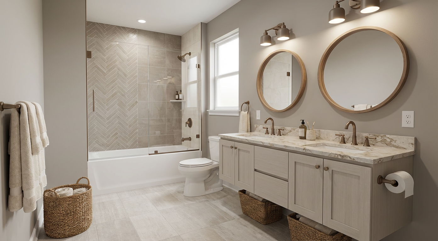 Soft Modern bathroom